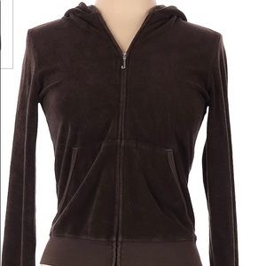 🌈☀️ 3 for $20! Juicy Couture terrycloth full-zip hoodie size M